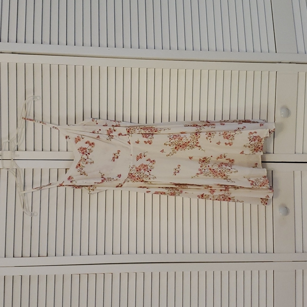 Old Navy sun dress. White with cherry blossom detail. S, Small.